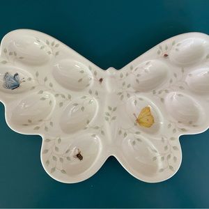Lenox Butterfly Meadow deviled egg dish.
